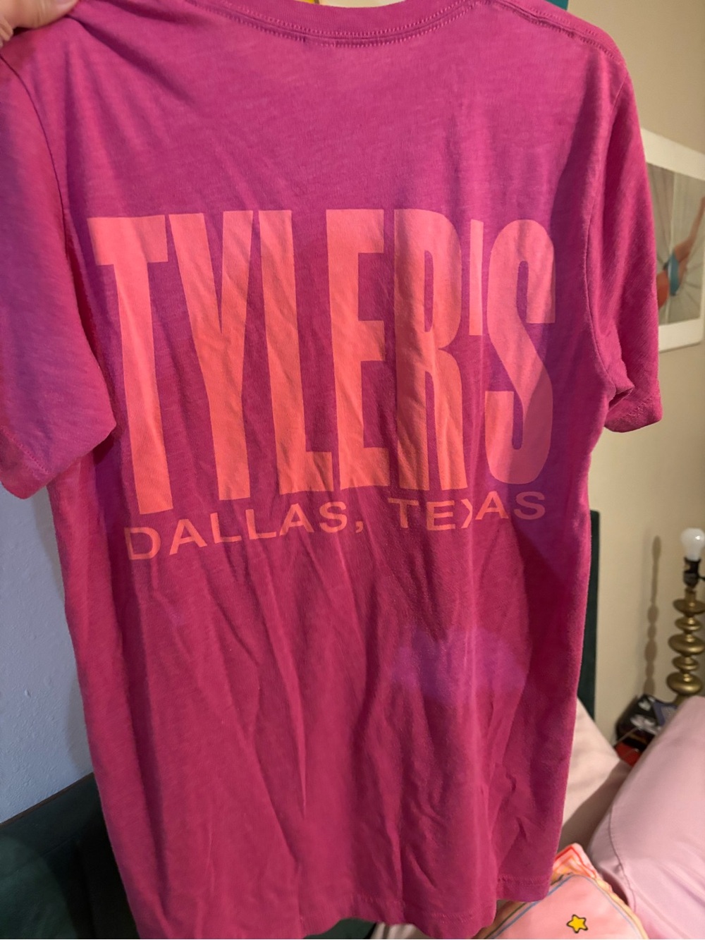 TYLER'S Dallas, Texas Pink Short Sleeve Tee